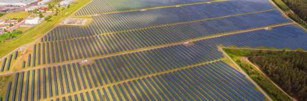 Utility solar plant
