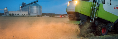 Field being fertilized